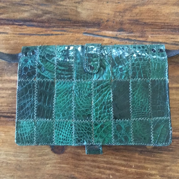 Vintage crocodile clutch/handbag – purse - Picture 3 of 5